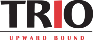 TRIO upward bound red black logo